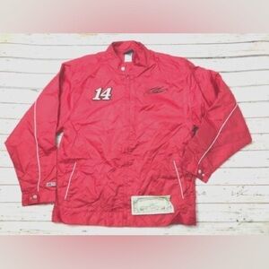 Boys Vintage Red Tony Stewart Chase Briscoe Throwback Windbreaker Jacket XL🏁❤️